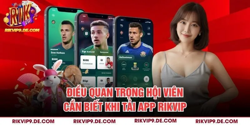 Điều quan trọng hội viên cần biết khi tải app Rikvip